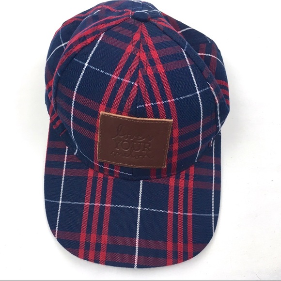 Melon Plaid Baseball Cap 